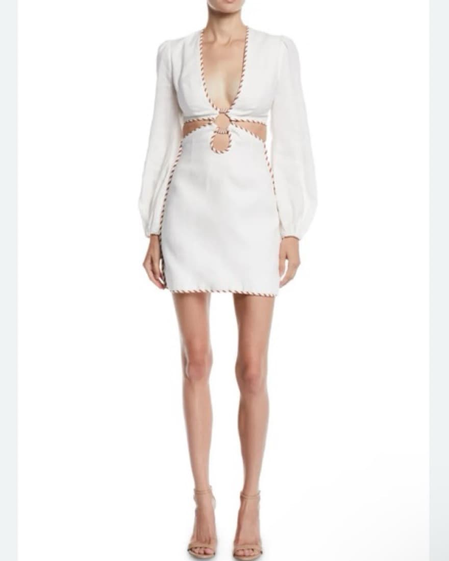 Zimmermann Cut Out Mini Dress - Image 1