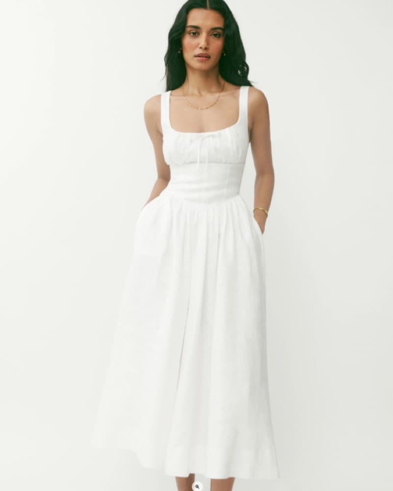 Reformation Balia Linen Dress (Petite) - Image 1