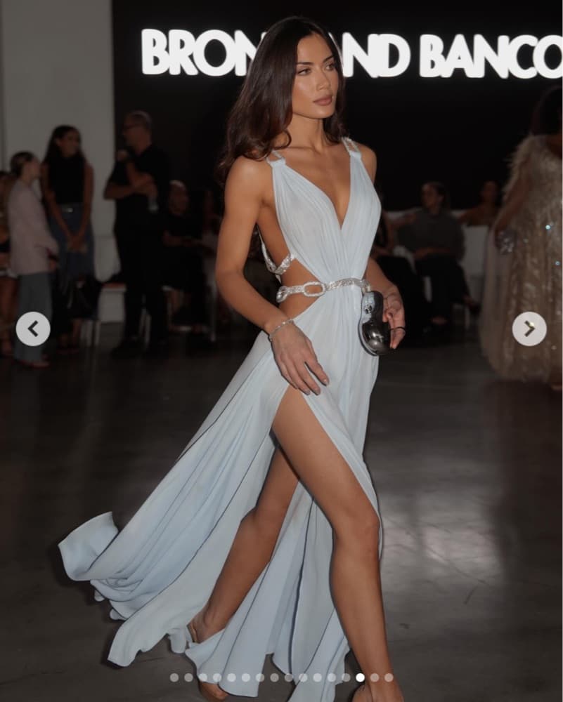 Bronx and Banco Brielle Blue Gown - Image 6