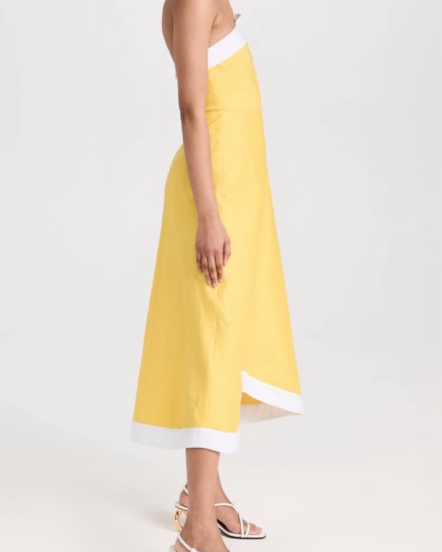 Staud Sirena Midi Linen Dress - Image 3
