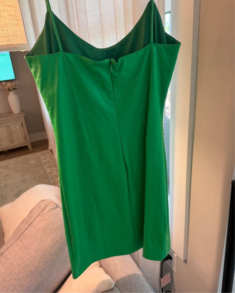 Amanda Uprichard Green Faux Leather  - Image 5