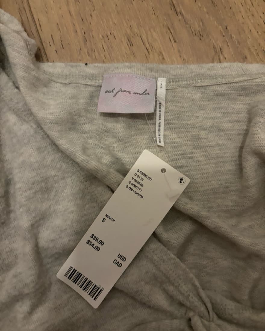 Cozy Gray Cropped Sweater - Image 2
