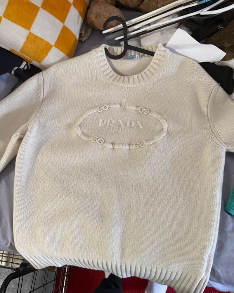 Prada Cream Knit Sweater - Image 2