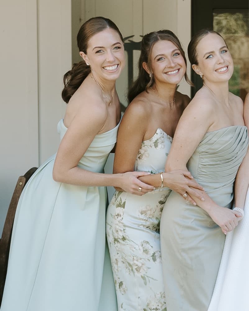 Strapless Sage Gown - Image 1