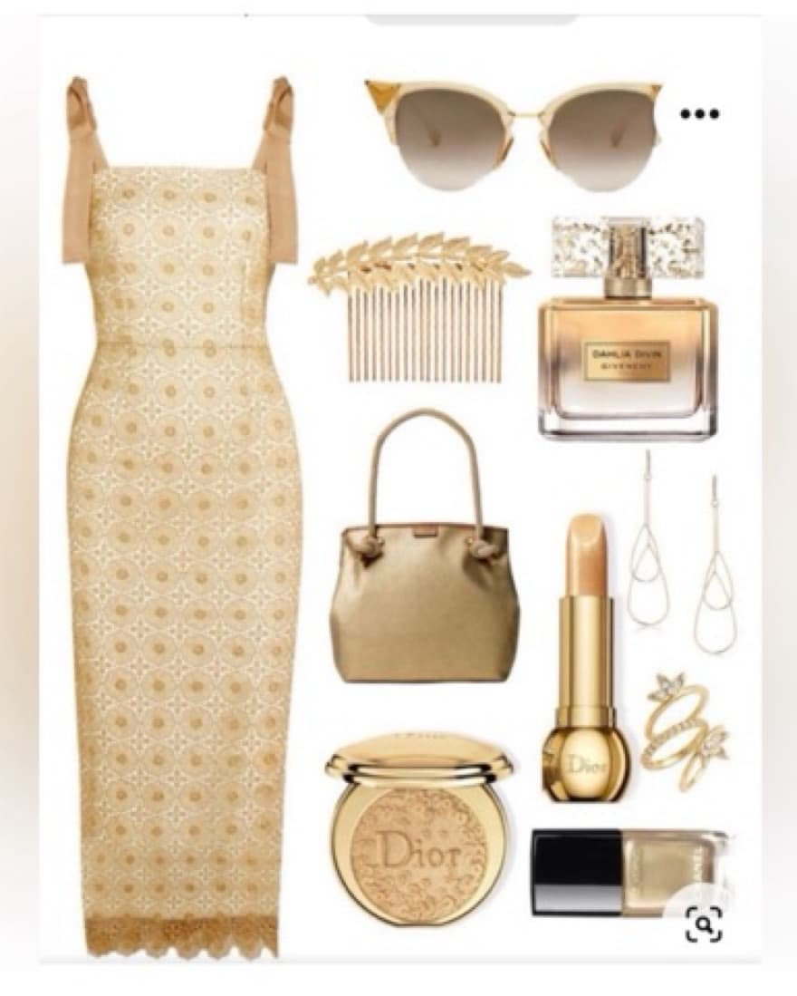 Rebecca Vallance Gold Cocktail Dress - Image 3