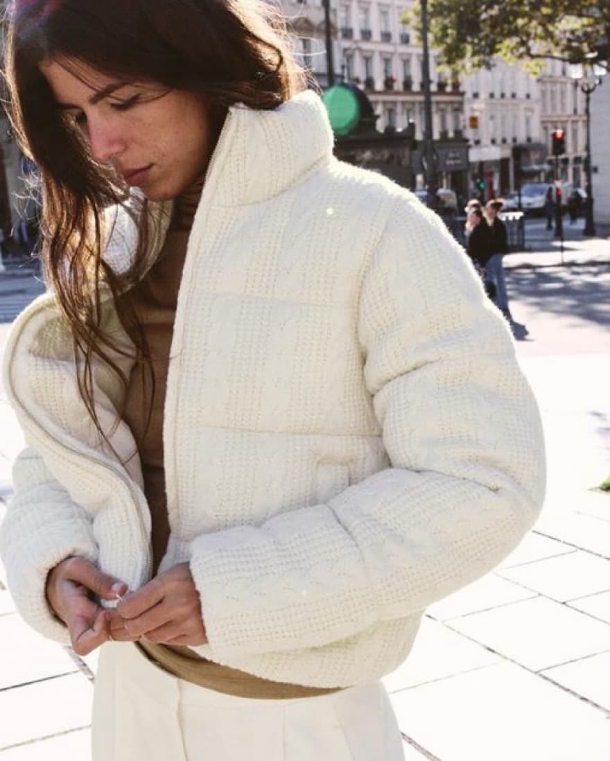 Zara Knit Puffer Anorak - Image 1