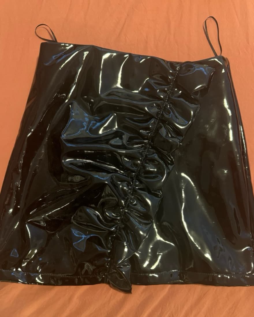 Mango faux leather skirt - Image 3