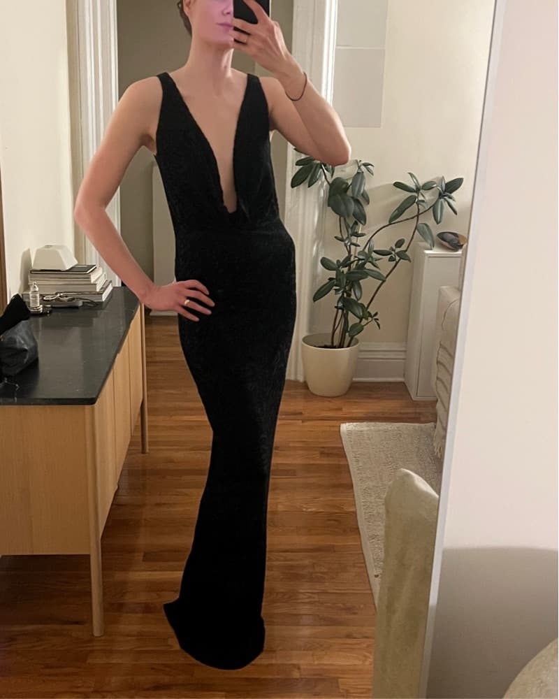 Missoni Gown Deep v Dress - Image 2