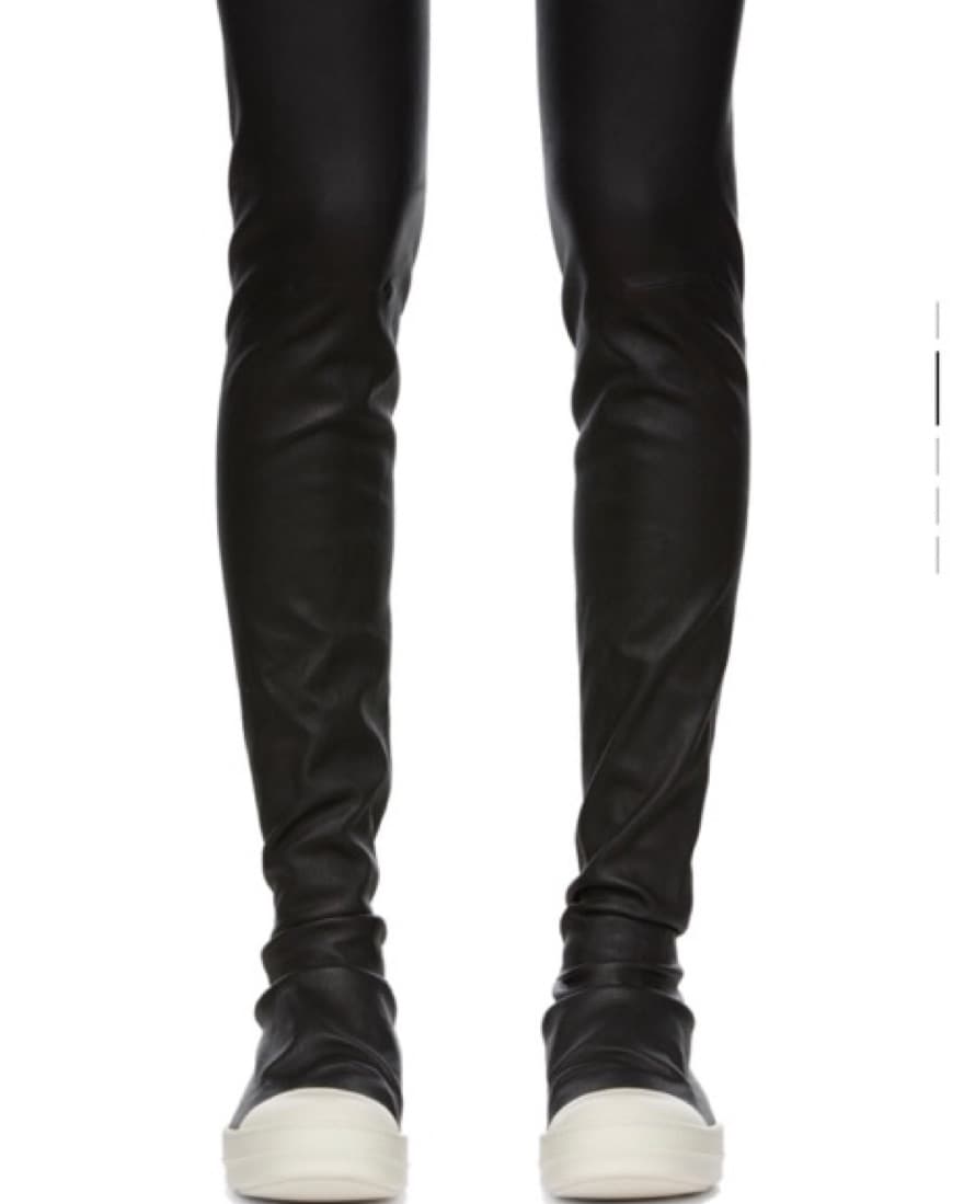 Rick Owens Black Stocking Sneakers  - Image 1