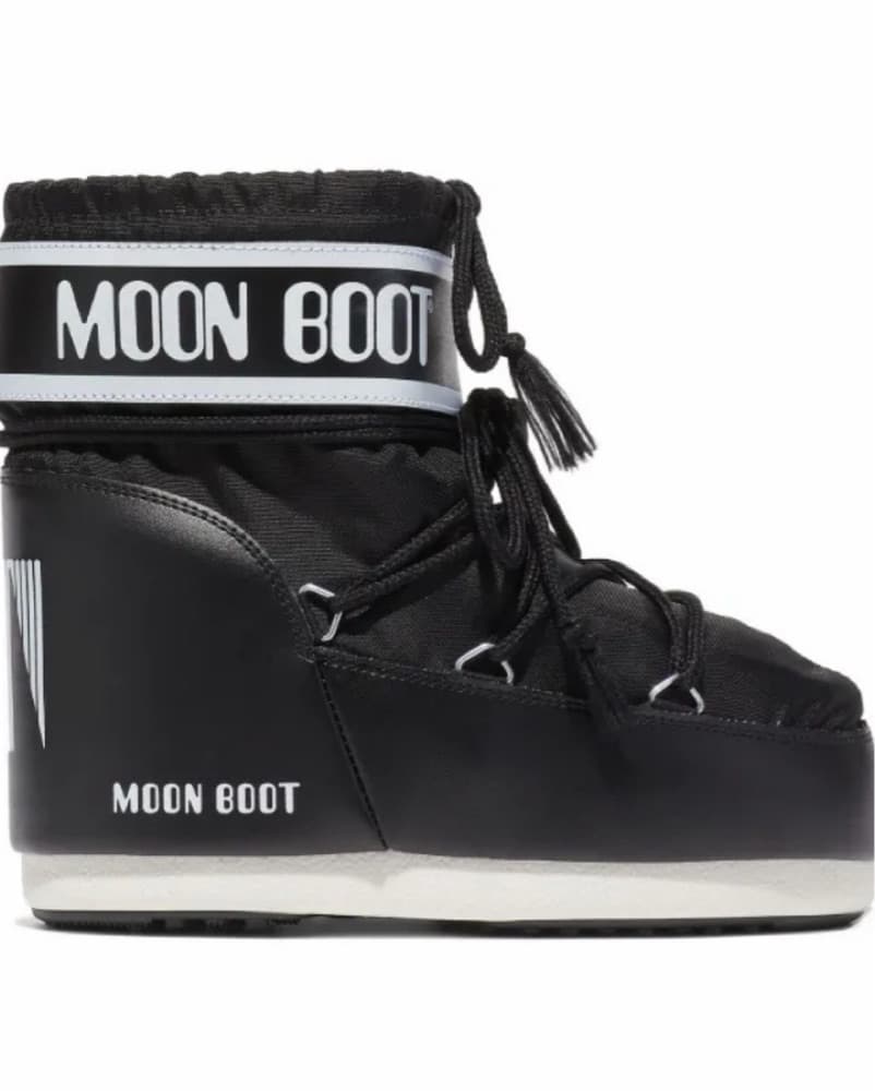 Moon Boots Low Icon Black White - Image 4