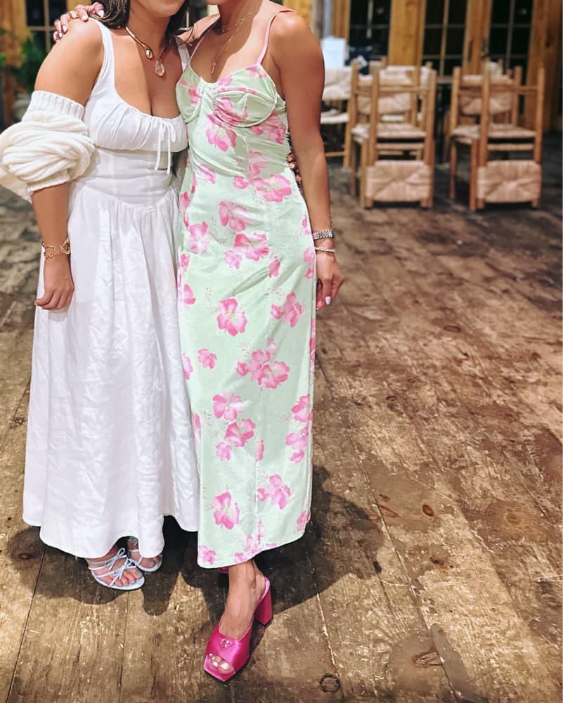 Velvet Pastel Midi Dress  - Image 4