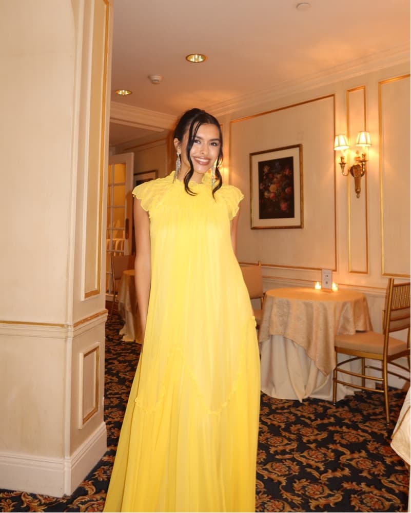 Rebecca Taylor Smocked Chiffon Dress - Image 6