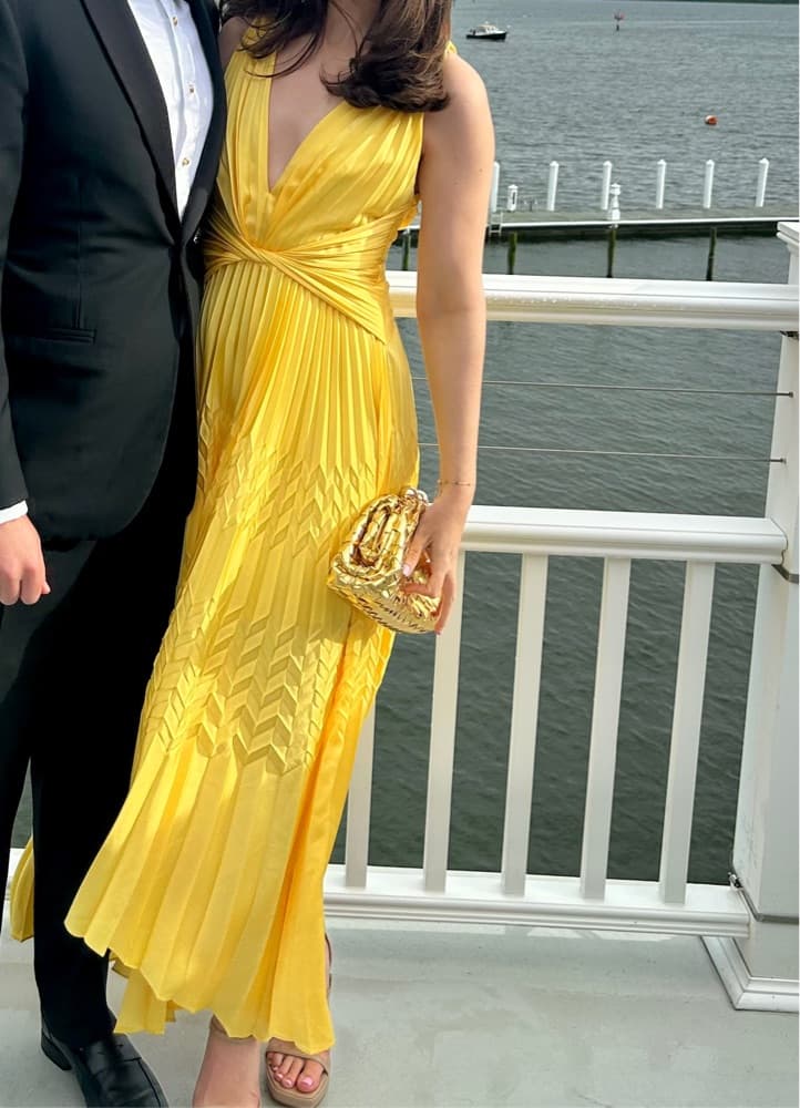 Acler Yellow Bettencourt Dress - Image 1