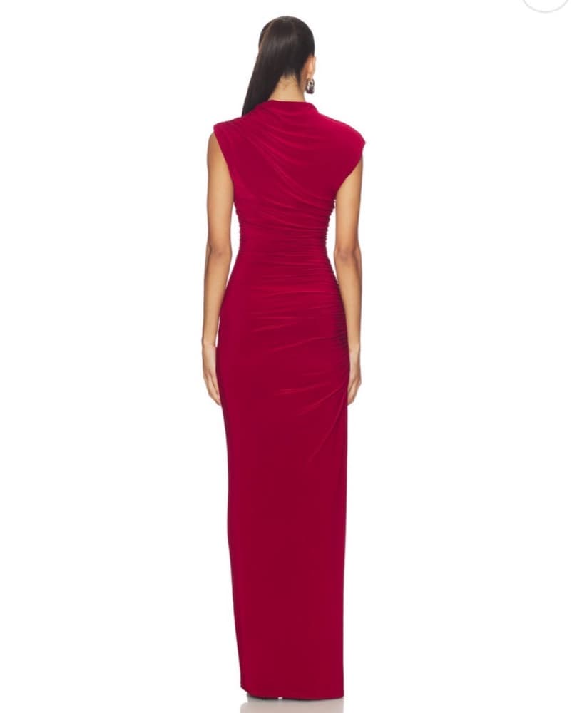 ROWYN GOWN IN DARK RED -Lovers & Friends - Image 3