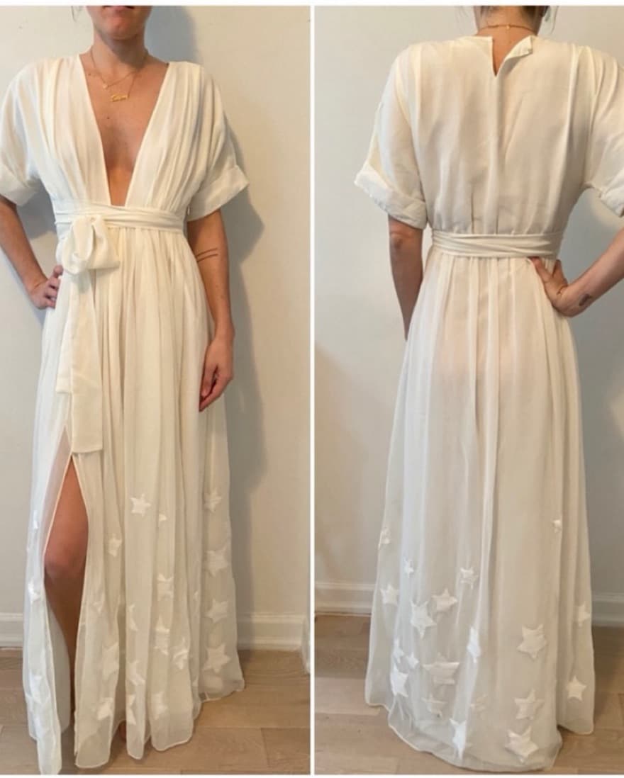 Mara Hoffman White Star Gown - Image 1