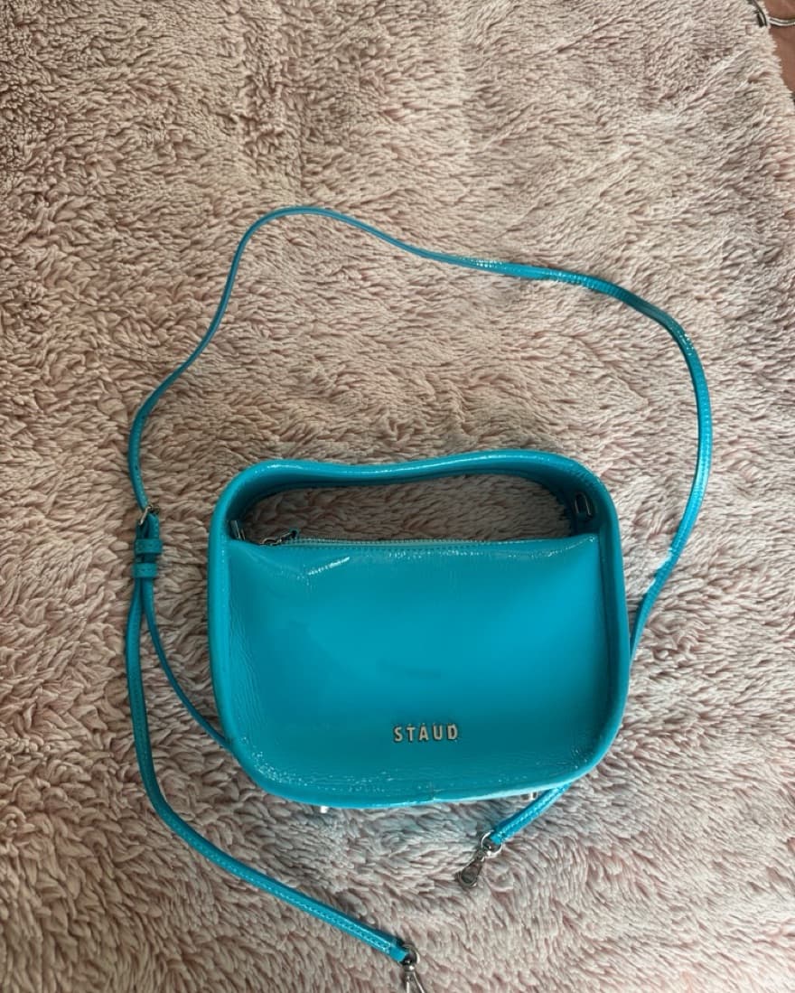 STAUD - Crossbody Bag - Aqua Blue - Image 4