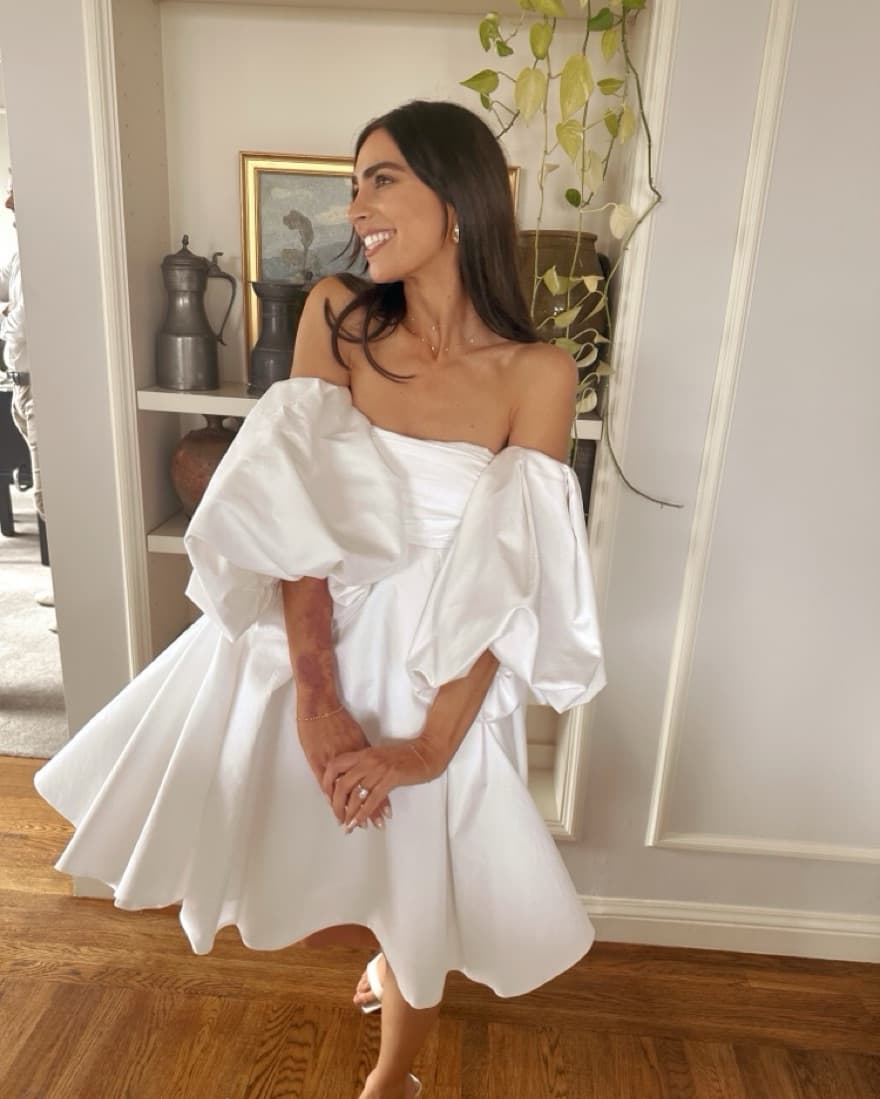 Khaite White Short Dress - Image 3