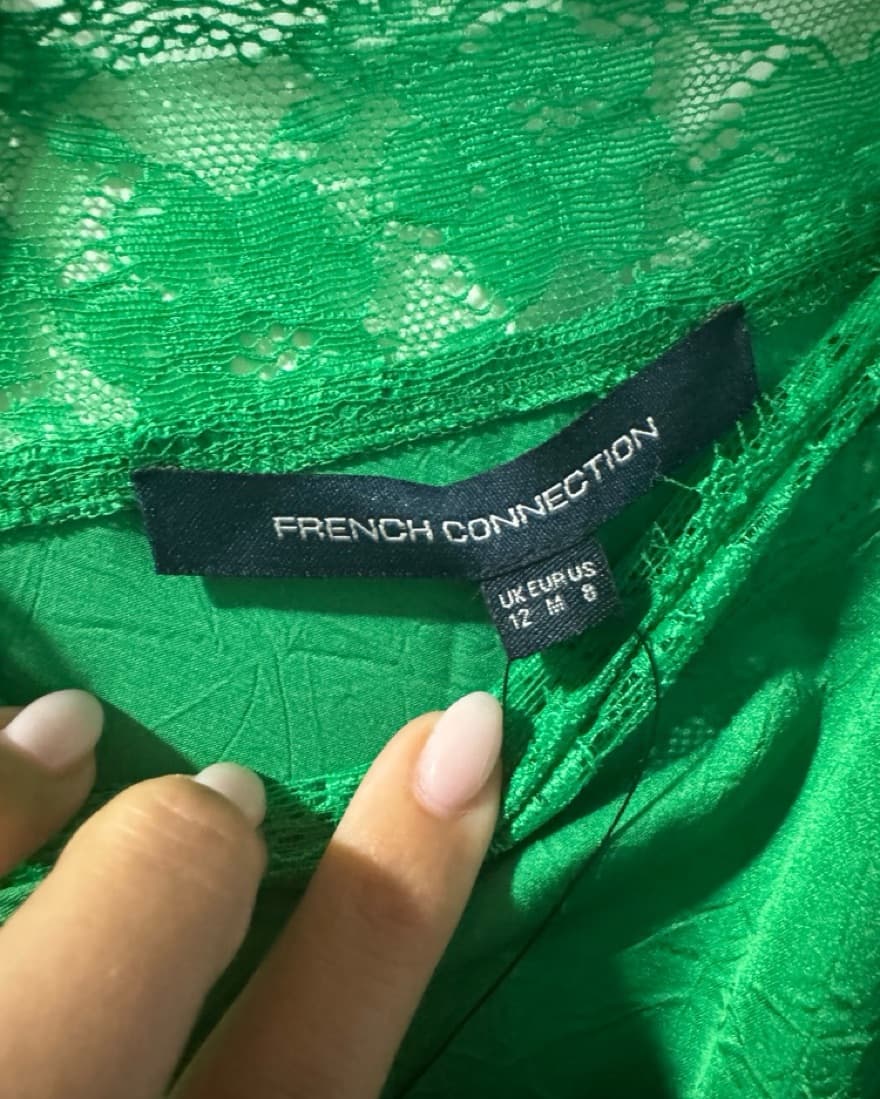 French Connection Green Slip Dress NWT - Image 3