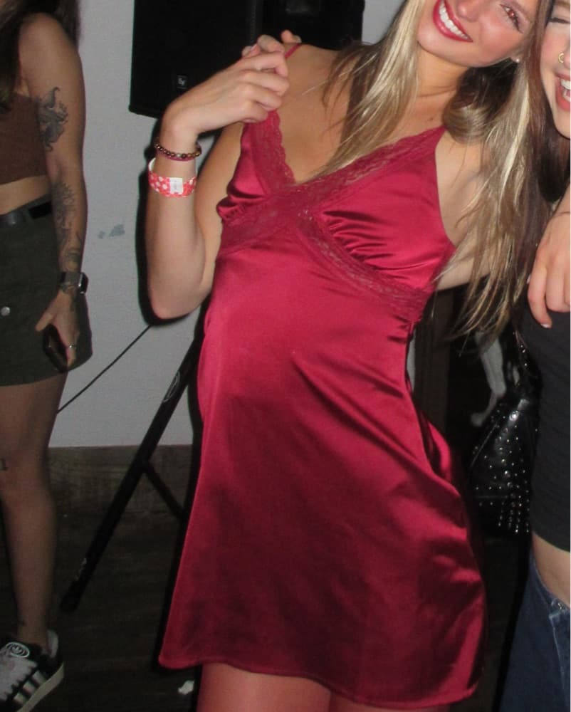 Red Revolve Mini Dress - Image 3