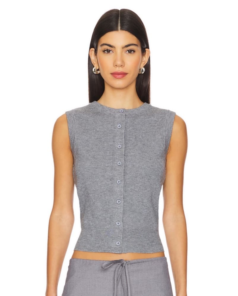 4th & Reckless Anine Waistcoat In Grey - Image 1