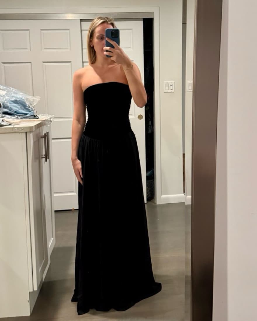 Tularosa Black Velvet Bodice Dress - Image 4