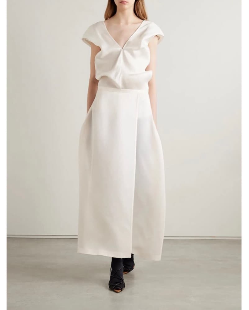 Khaite Silk Organza Structeted Skirt - Image 4