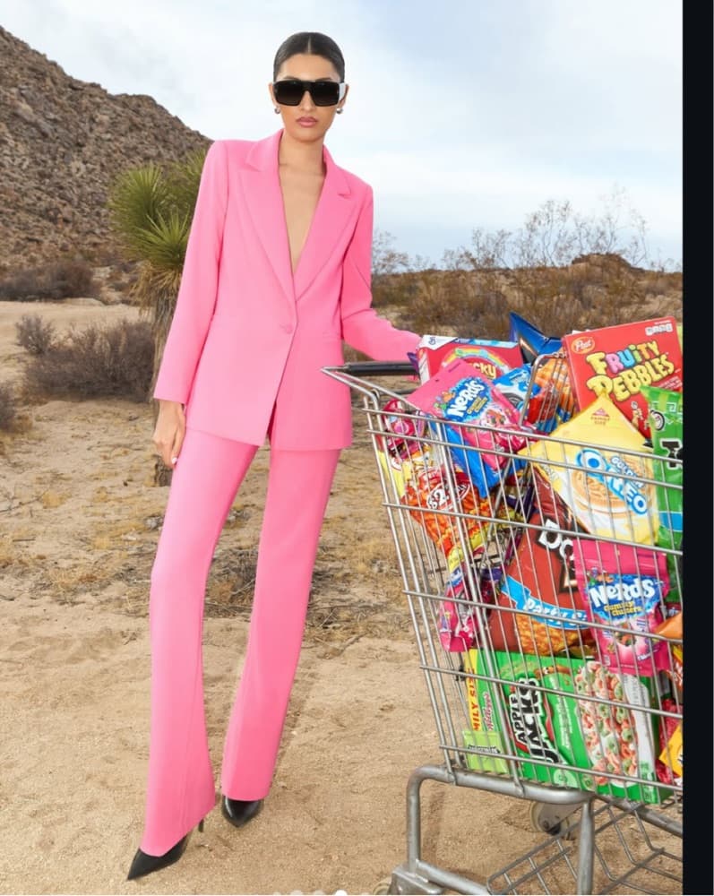 Alice & Olivia Vibrant Pink Pants  - Image 3