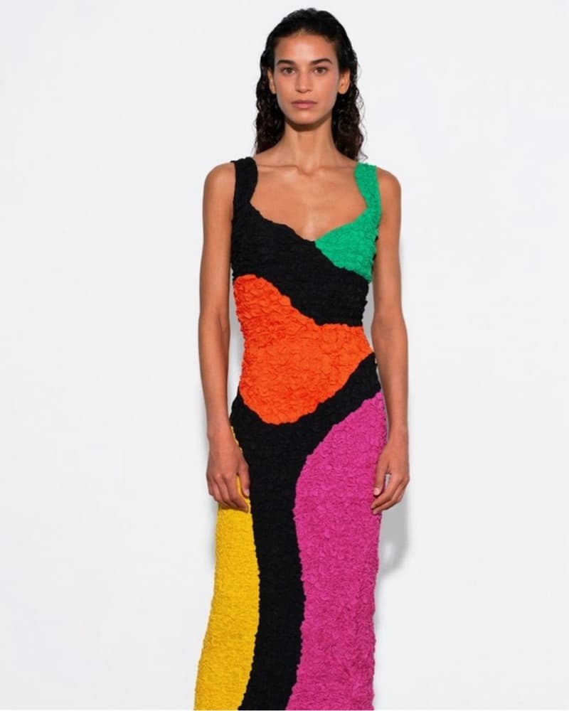 Multi-Colored Mara Hoffman Midi Dress - Image 1