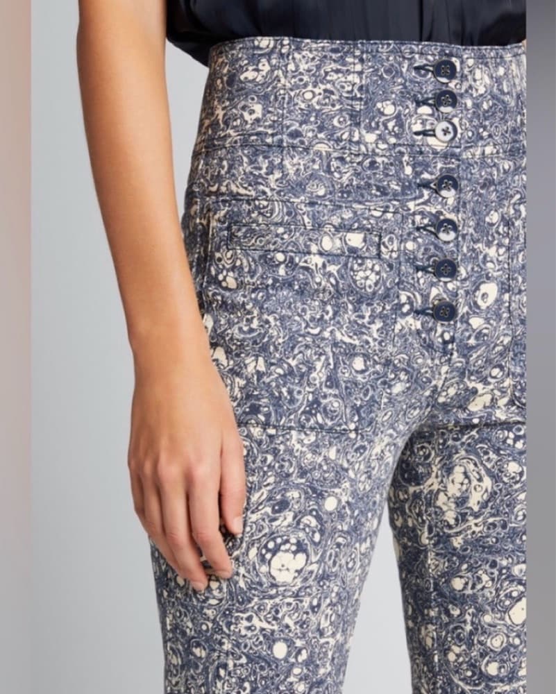 Floral Print High-Waisted Pants - Image 4