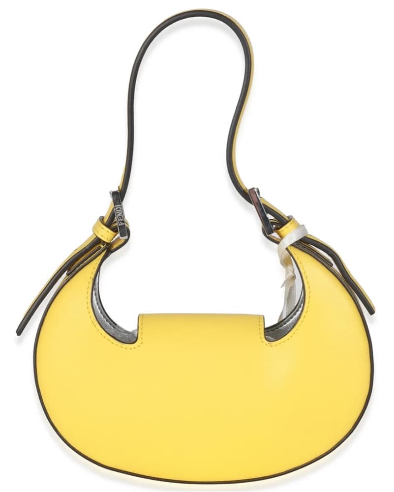 Fendi Yellow Calfskin Cookie Purse - Image 5