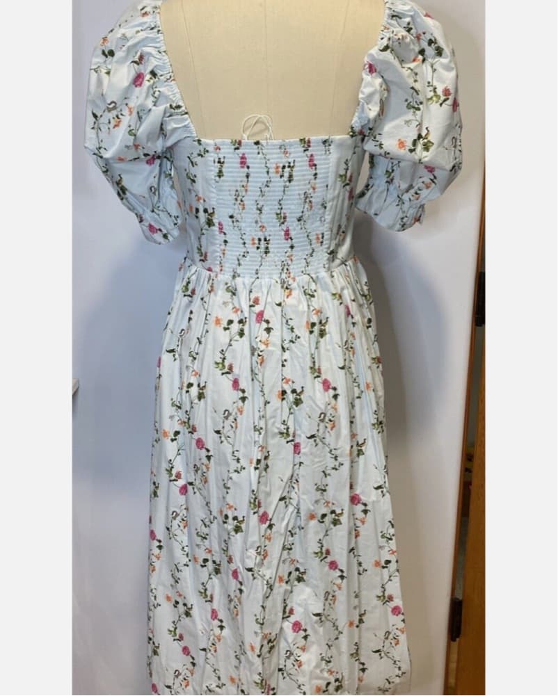 Whimsical Floral Midi Dress - Image 3