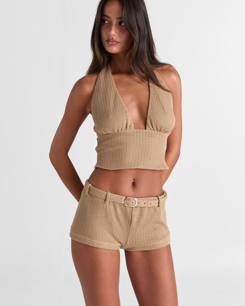 Sasha Therese Haven knit Tan Set - Image 1