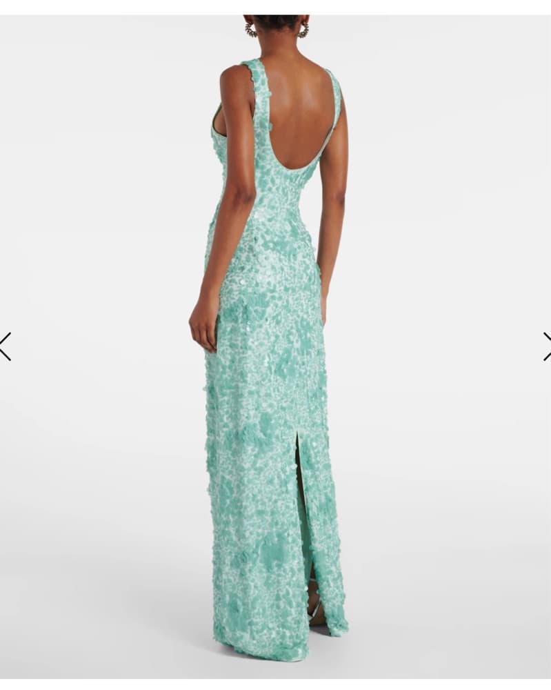 Simkhai Sequined Bex Blue Dress - Image 3