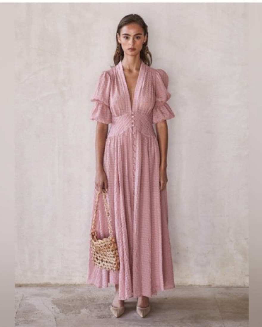 Cult Gaia Willow Deep V Neck Dress - Image 1