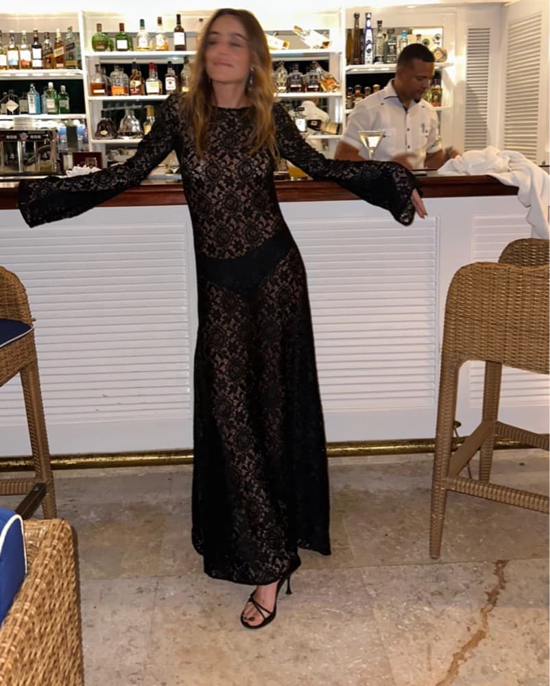 Insomnia Garden Dress in Black - Image 2
