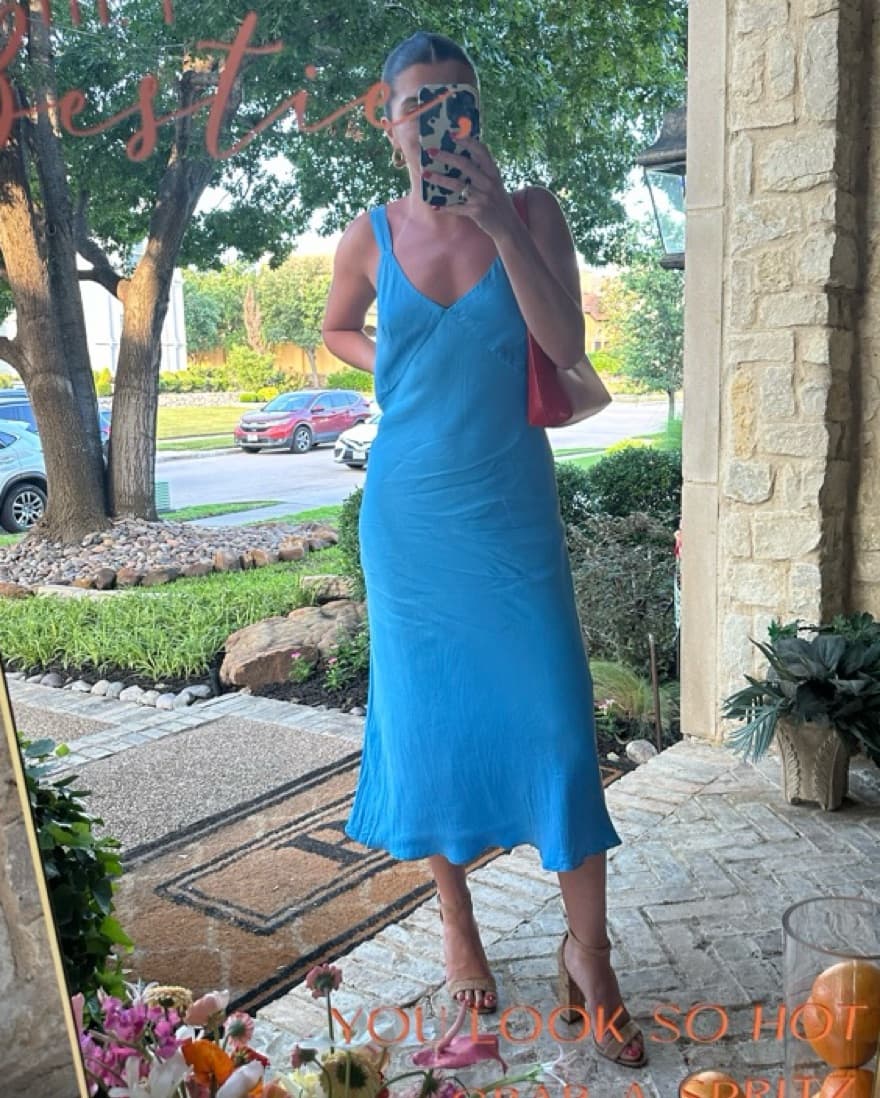 Esthen Penn Blue Midi Dress - Image 2