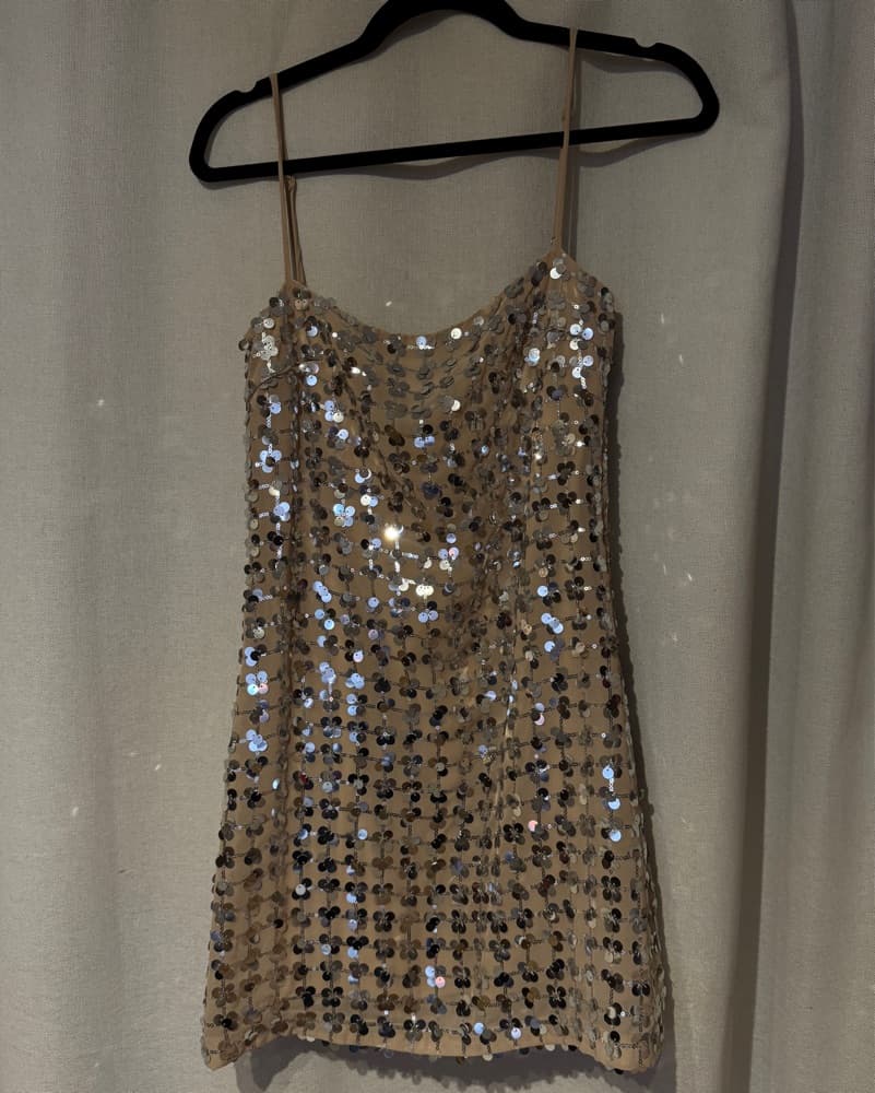Zara Sequin Mini Dress - Image 3
