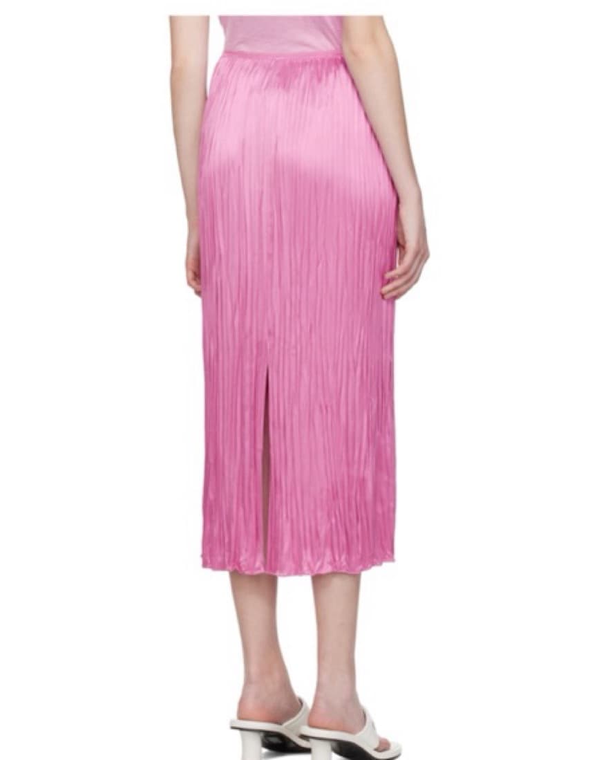 Pink Crinkle Midi Skirt Vince - Image 2