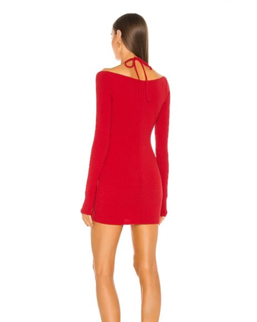Red Cutout Mini Dress - Image 2