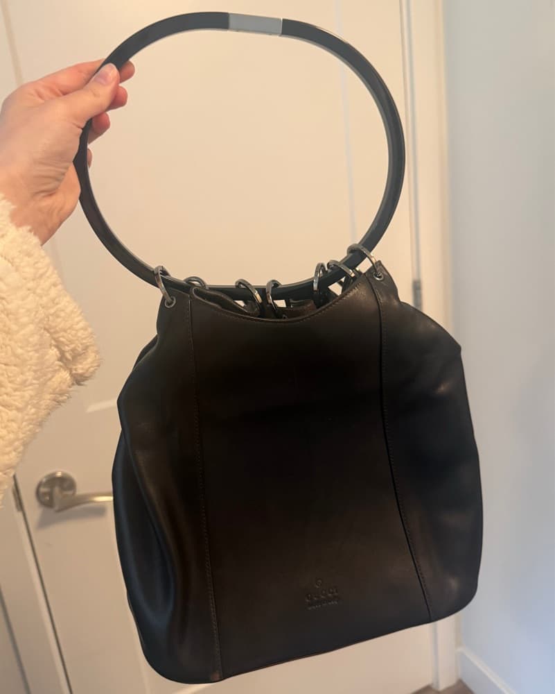 Black Leather Gucci Tom Ford Bag - Image 3