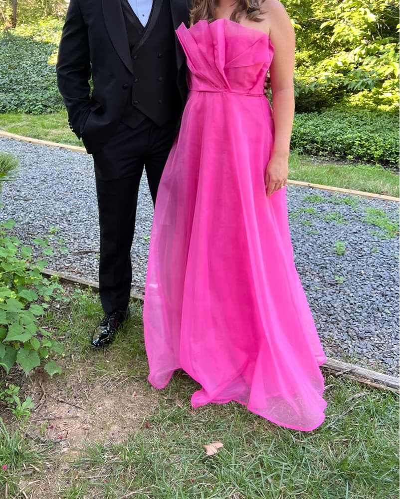 Vibrant Fuchsia Ball Gown - Image 2