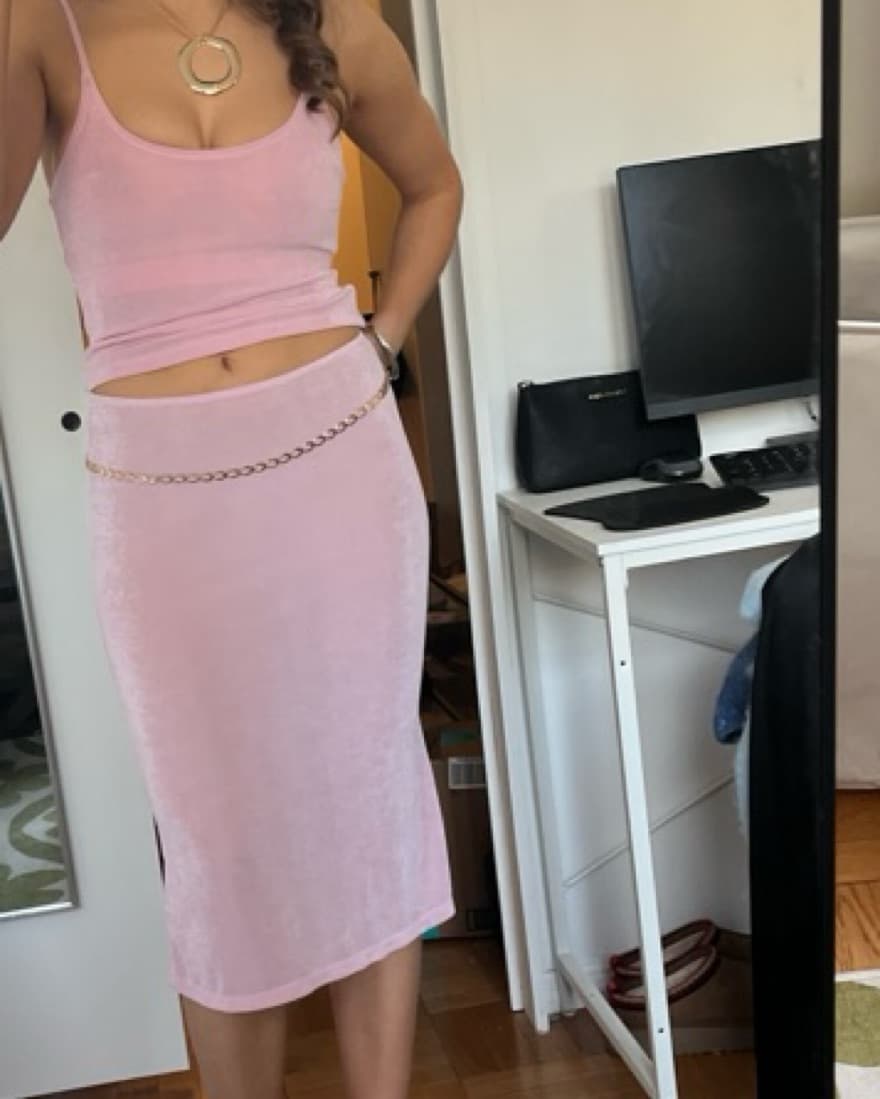 Danielle Guizio Chic Pink Midi Set - Image 2