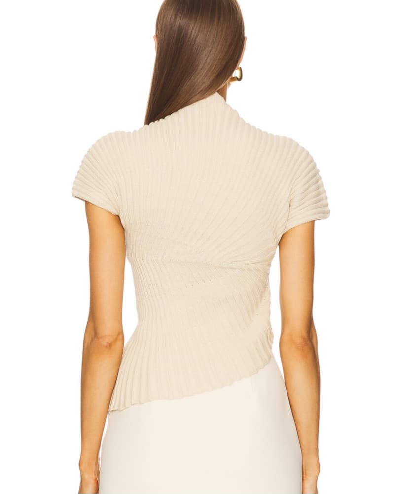 Cult Gaia Annemie Knit Top In Beach - Image 4