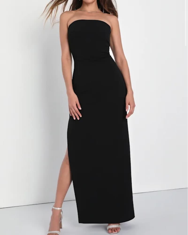 Strapless Bodycon Dress - Image 1