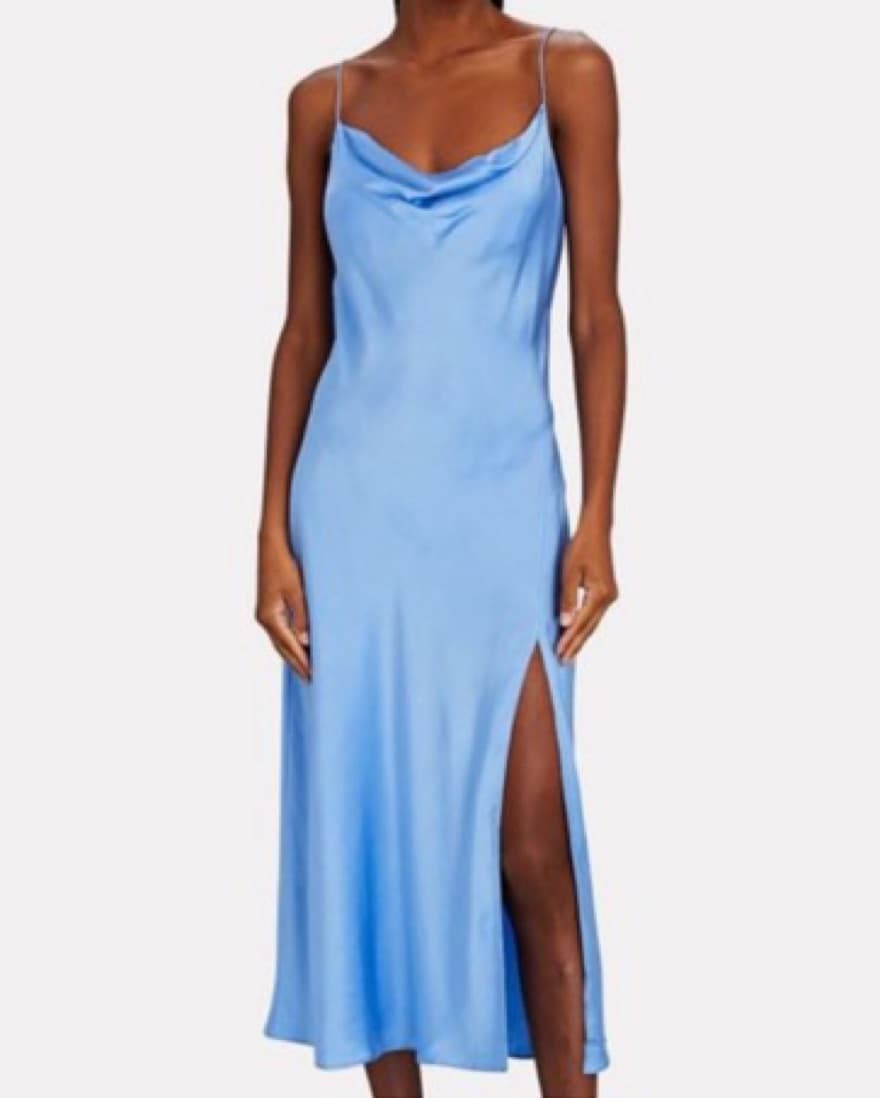 Intermix Silk Cowl Neck Slip - Image 1