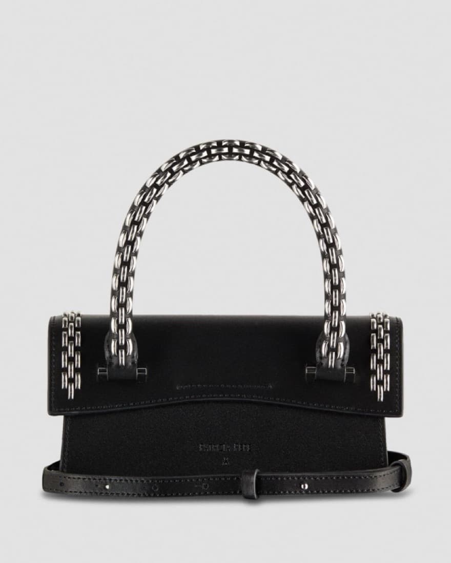 Patrizia Pepe Black Leather Bag - Image 4