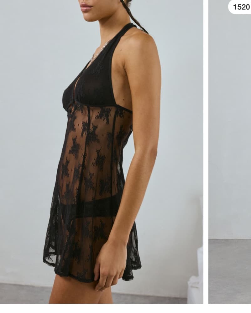 Sheer slip mini dress - Image 3