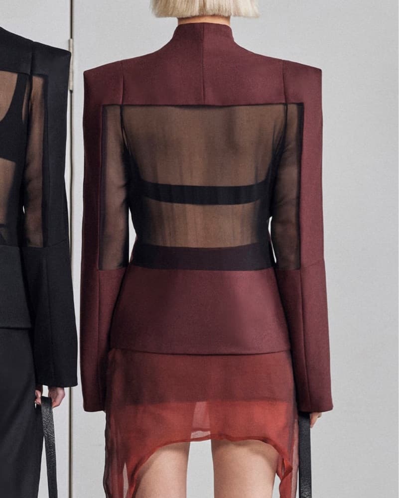 1 OF 1🥰 $1895 GRACE LING CUTOUT BLAZER - Image 1