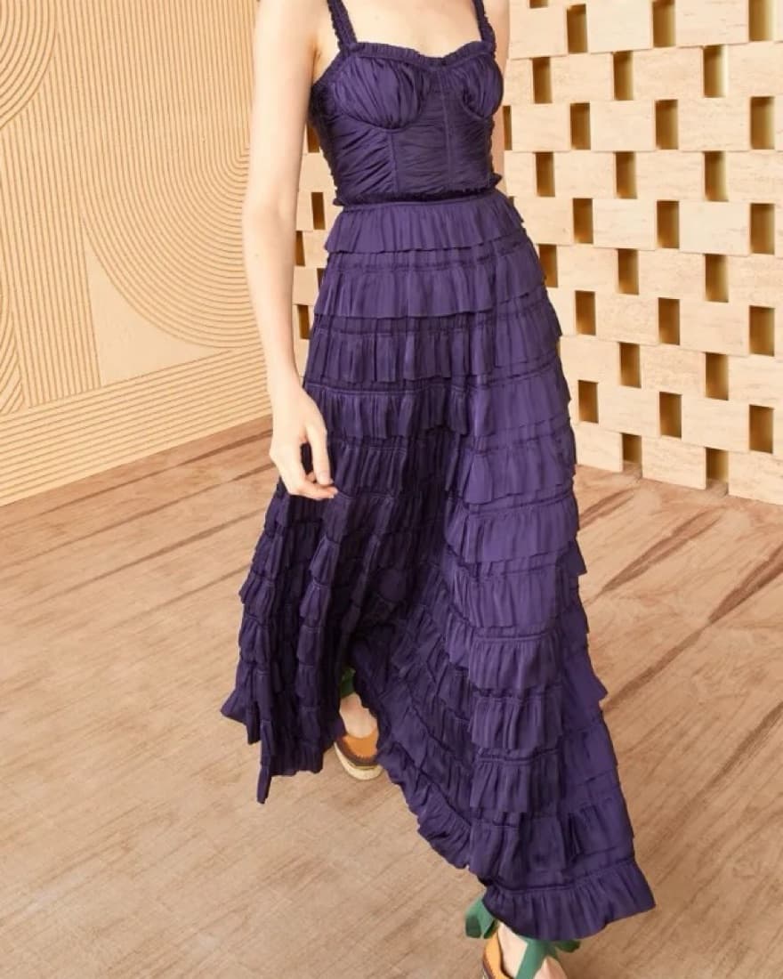 Ulla Johnson Camille Gown in Lago Sz 2 - Image 1
