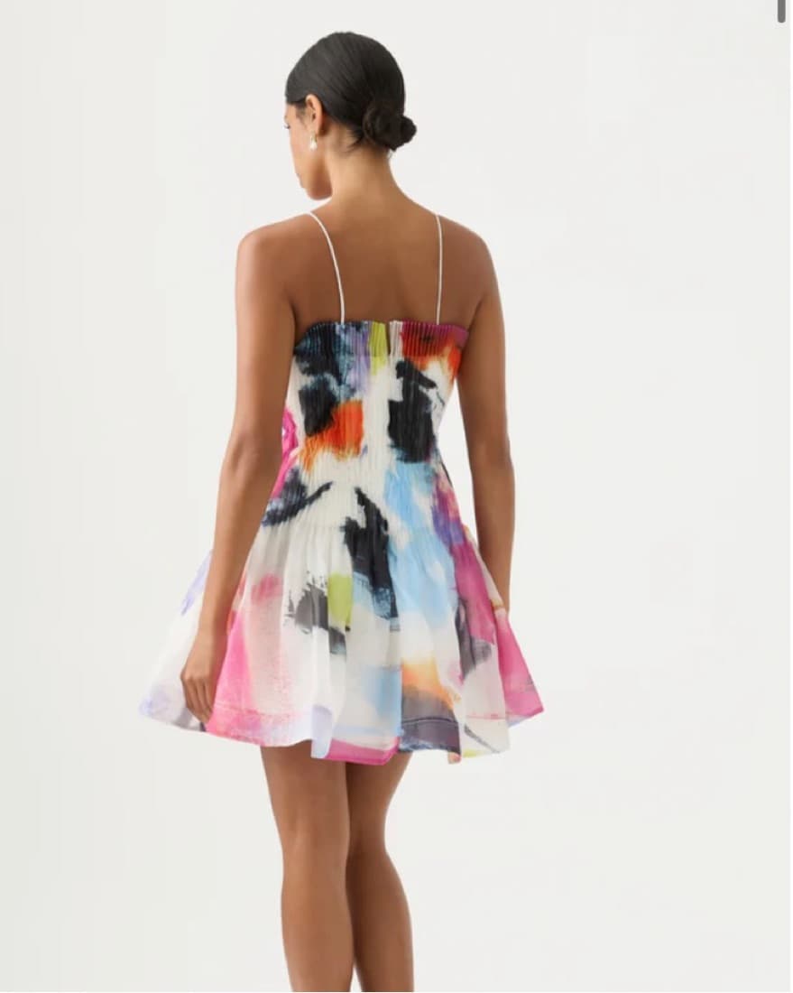 Aje Celestial Pleated Mini Dress - Image 4